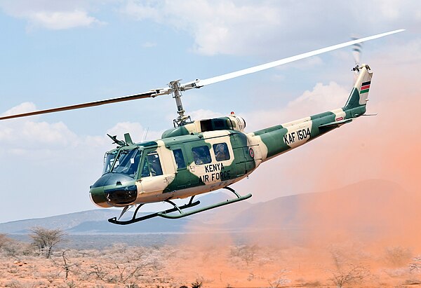 A Kenyan UH-1H huey