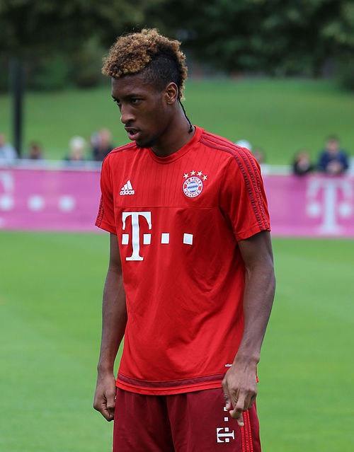 Coman training with Bayern Munich in 2015