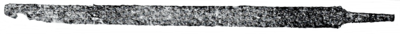 Anglo-Saxon sword found in the plateau enclosure by the Cunningtons Knap Hill Saxon sword.png