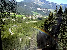 Blick auf Krimml vom Wasserfall