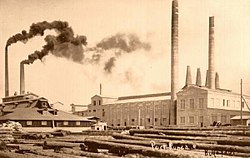 Цементный завод в 1910 году
