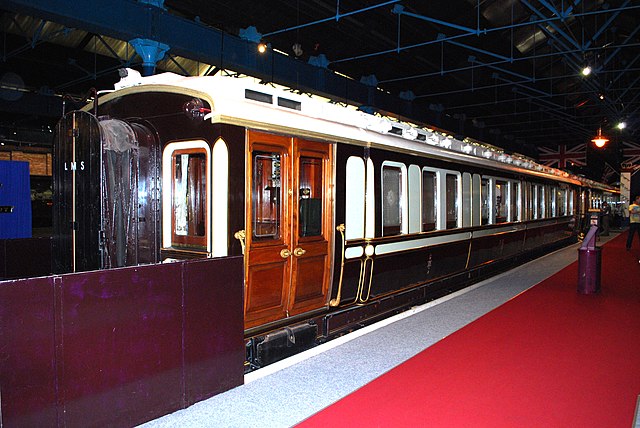 King Edward's saloon of 1902 at the National Railway Museum York