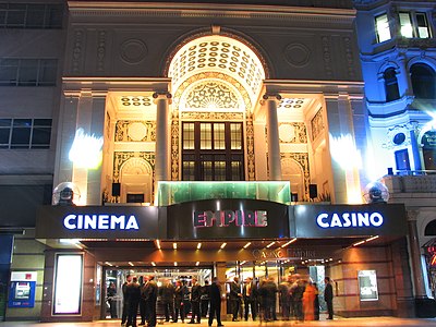 The Empire at Leicester Square in London also includes a casino