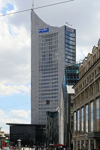 <span class="mw-page-title-main">City-Hochhaus Leipzig</span> 36-storey skyscraper in Leipzig, Germany