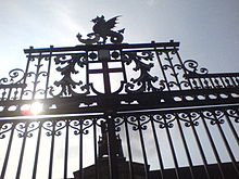 School gates Leys Gates.JPG