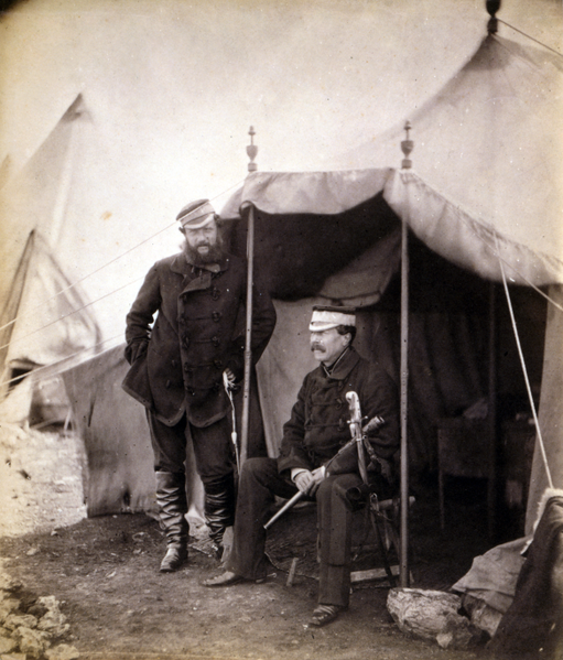 File:Lieutenant General Sir John Campbell & Captain Hume, his aide-de-camp, the general sitting LCCN2001696042.png