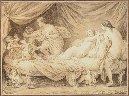 Louis Jean François Lagrenée - The Three Graces Teased by Cupids, 1778