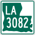 Louisiana Karayolu 3082 işaretçisi
