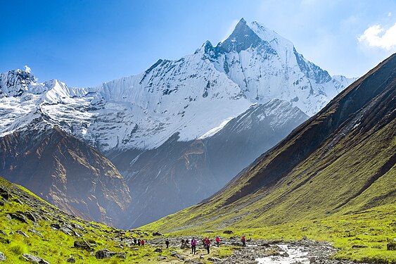 Machhapuchree During ABC Trek. Photograph: Mithun Kunwar