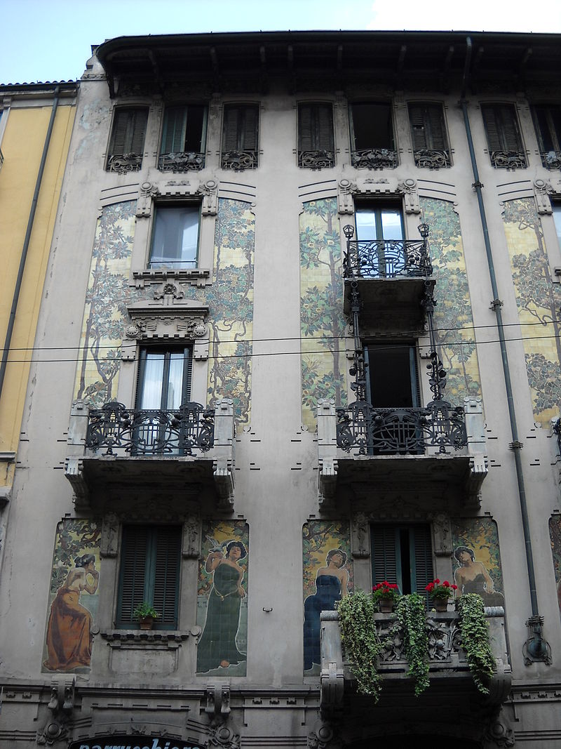 Casa Galimberti, facciata su via Malpighi