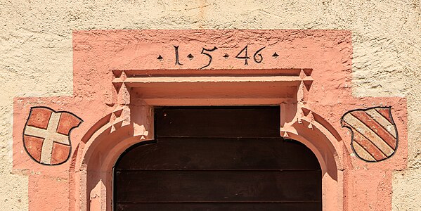 Lintel Castle of the Sovereign Military Order of Malta in Heitersheim Germany.