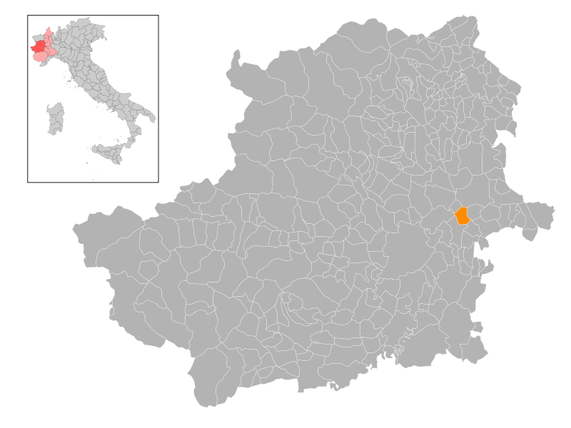 Αρχείο:Map - IT - Torino - Municipality code 1252.svg