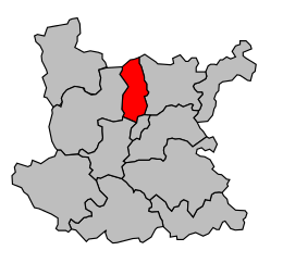 Cantonul Roanne-Nord - Harta