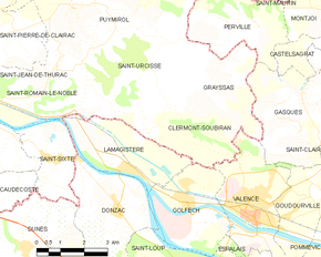 Poziția localității Clermont-Soubiran