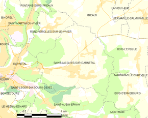 Poziția localității Saint-Jacques-sur-Darnétal