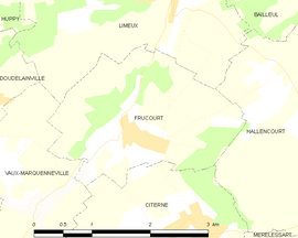 Mapa obce Frucourt