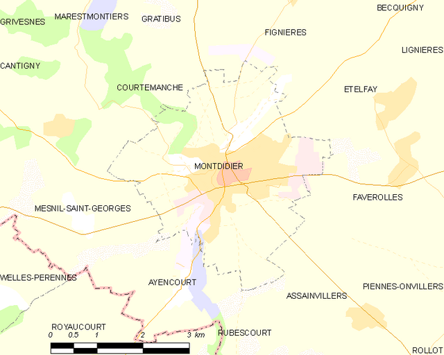 Montdidier só͘-chāi tē-tô͘ ê uī-tì