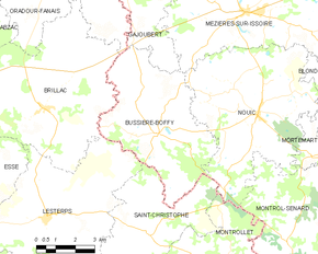 Poziția localității Bussière-Boffy