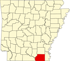 Lage von Ashley County