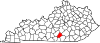 Map of Kentucky highlighting Russell County.svg