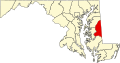 Map of Maryland highlighting Caroline County.svg