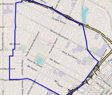 Boundaries of Westlake from the Mapping L.A. project of the Los Angeles Times. Map of Westlake, Los Angeles, California.png