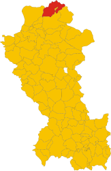 Dřez - Mapa