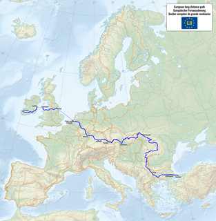 E8 European long distance path walking path