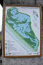 Mapa jezera Savica