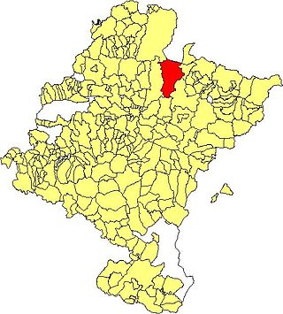 Localização do município de Erro em Navarra