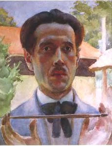 Marian Ruzamski - Autoportret, Tarnobrzeg 1926.png