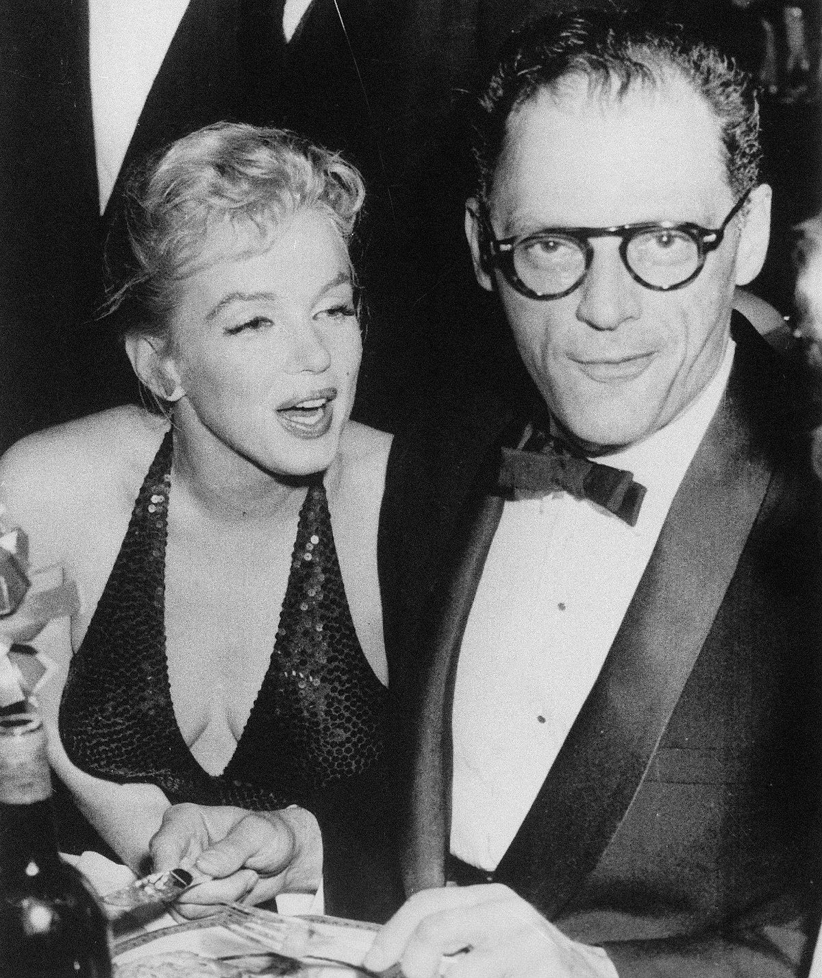 Marilyn Monroe Arthur Miller April in Paris Ball 1957.jpg