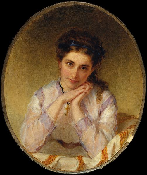 His granddaughter, Mary Cadwalader Rawle, painted by William Oliver Stone (1868)