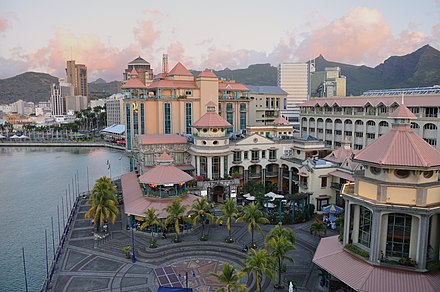 The Caudan Waterfront, a commercial development in Port Louis.