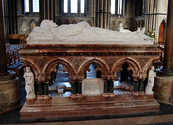 The funerary monument to William Ward, 1st Earl of Dudley, in Worcester Cathedral