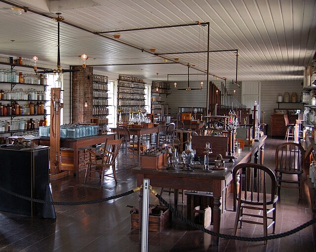 Edison's Menlo Park Laboratory, reconstructed at Greenfield Village in Henry Ford Museum in Dearborn, Michigan