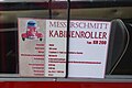 Messerschmitt Kabinenroller KR 200, 1951; 34. Int. Konzer Old- und Youngtimertreffen