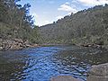 Downstream on the river near the junction with Woolshed Creek in the national park.