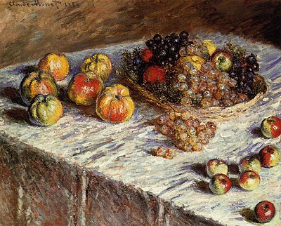 Claude Monet (1840–1926), Still-Life with Apples and Grapes (1880), Art Institute of Chicago