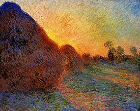 Meules, from the 1890-1891 series of Haystacks by Claude Monet