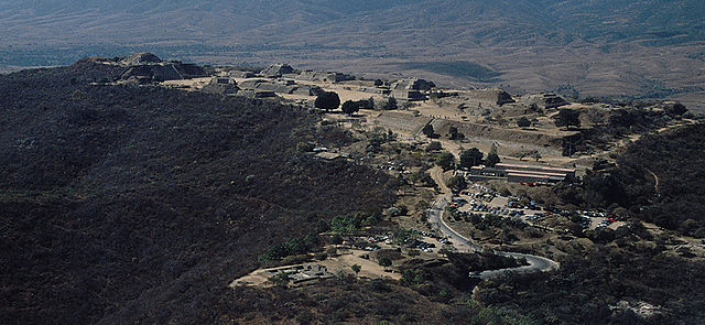 Looking southwest over the site of Monte Albán