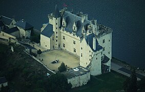 Château de Montsoreau, Aerial view