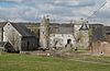 Ensemble gevormd door het kasteel van Streversdorp of Schlossgraaf en omgeving