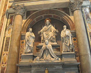 Tombeau du pape Pie VIII (1853-1866), Rome, basilique Saint-Pierre.