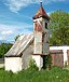 Hofkapelle in Riexing (Moosinning) Hofkapelle des Schusterhofes, kleiner Saalbau mit massivem Dachreiter, um 1600. Erbärmlicher Zustand