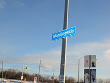 View of Finch and Morningside Avenue, two major roadways in the neighbourhood.