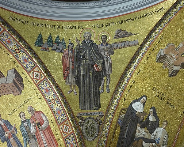 Mosaic of St. Isaac Jogues in the Cathedral Basilica of St. Louis