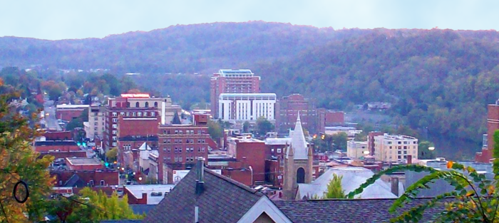 Downtown Morgantown from Fife Avenue