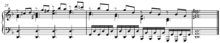 Two-hand piano reduction of the "Lacrimosa" from Mozart's Requiem, arranged by Carl Czerny. playⓘ