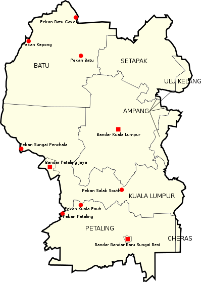 Mukims of Kuala Lumpur.svg